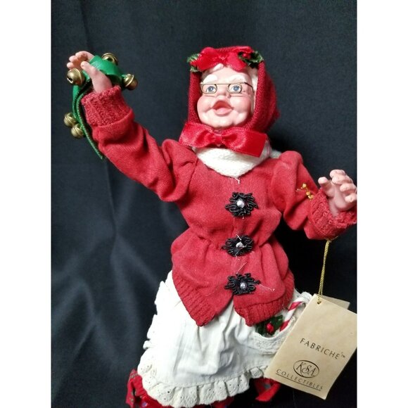 Fabriche KSA Kurt Adler Collectibles Christmas Caroller Mrs. Claus - Picture 9 of 10